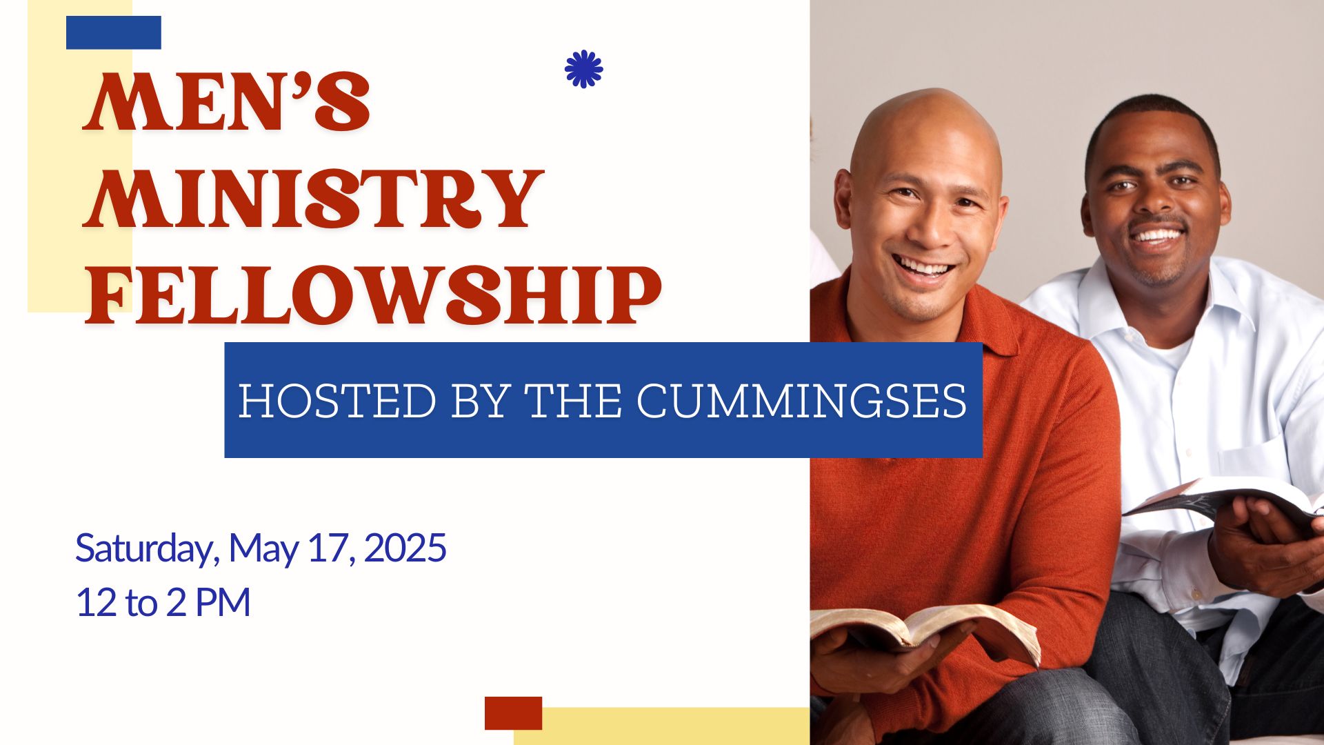 Announcements mens ministry